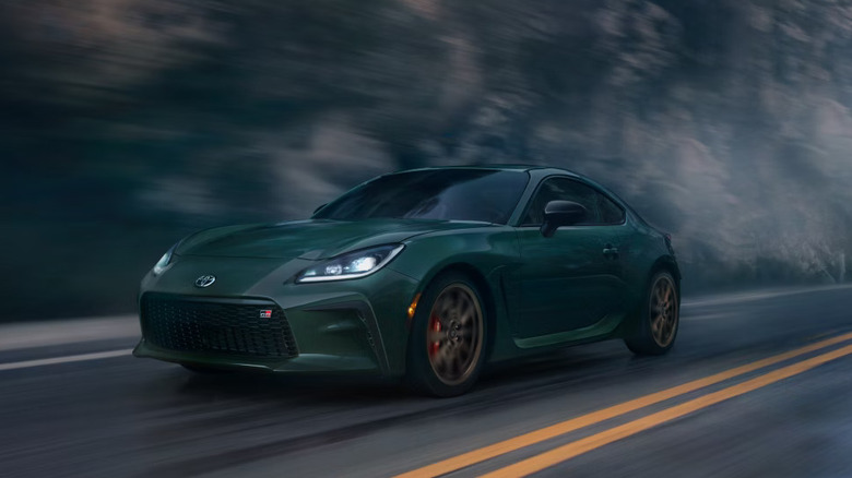 Green Toyota GR86 promotional image