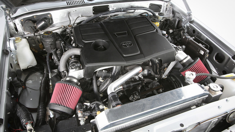 Engine bay of Toyota Turbo Trail Cruiser