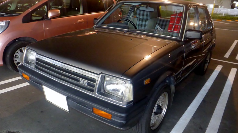 1982 Toyota Starlet parked
