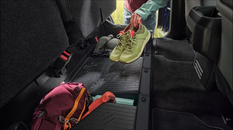 Toyota Tacoma folding back seats