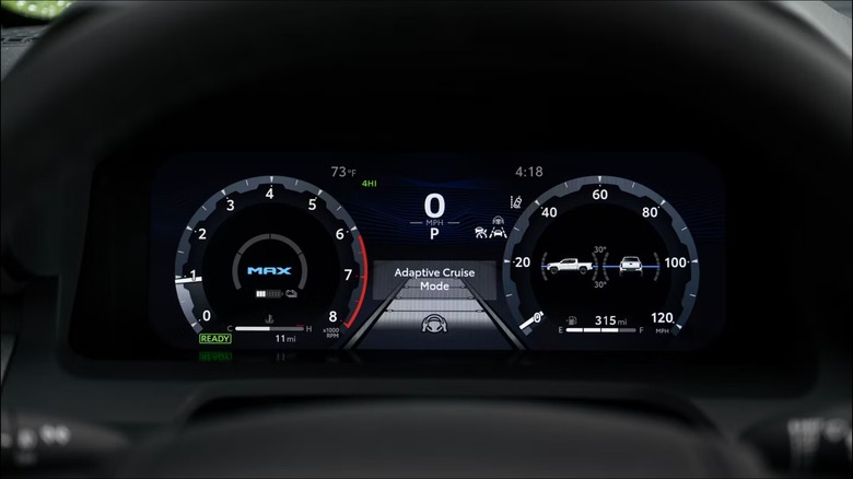 Toyota Tacoma dashboard instrument panel