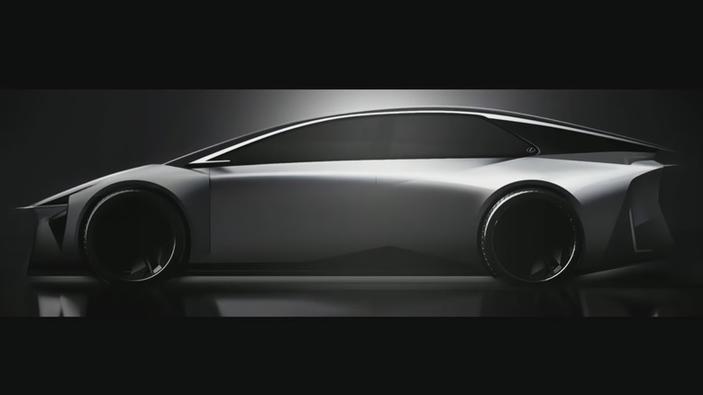 Lexus sedan EV tease