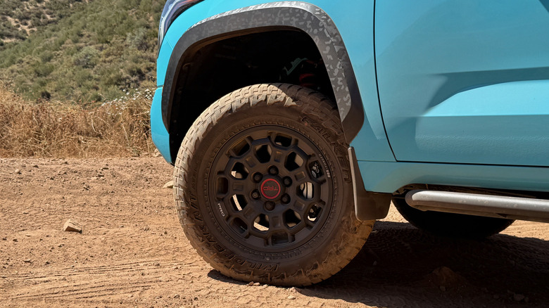 2026 Toyota Tundra TRD Pro front wheel and tire
