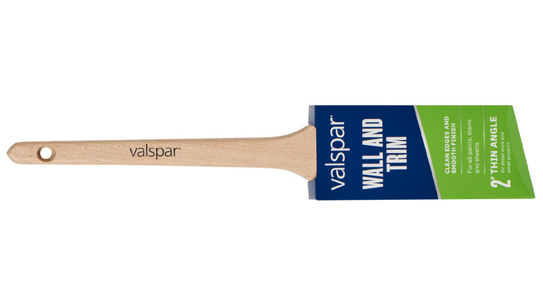 The Valspar Thin Angle Sash Wall and Trim Brush on a white background