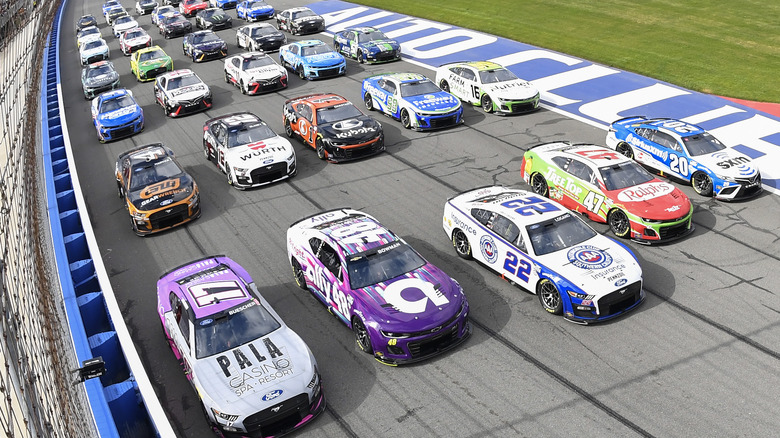 Stock car line up