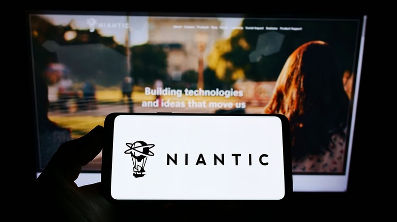 Niantic logo on smartphone