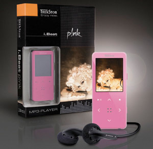 trekstor i.beat pink mp3 player