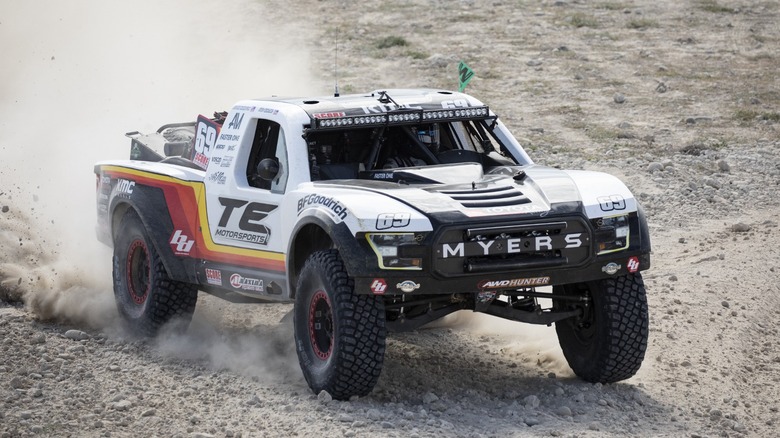 trophy truck in desert