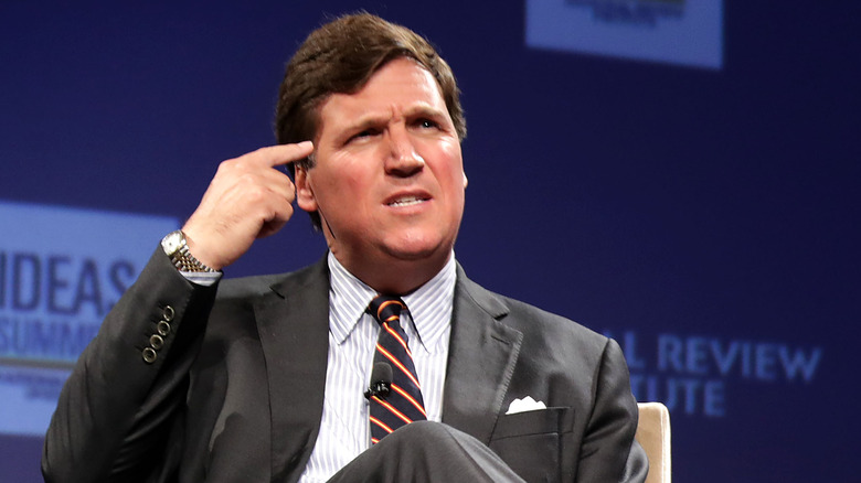 Tucker Carlson on stage