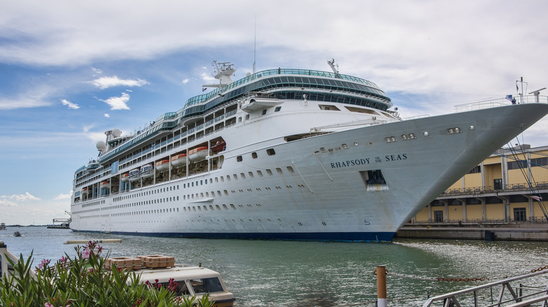 The Rhapsody of the Seas in port