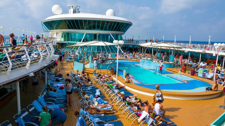 Entertainment pool on the Rhapsody of the Sea