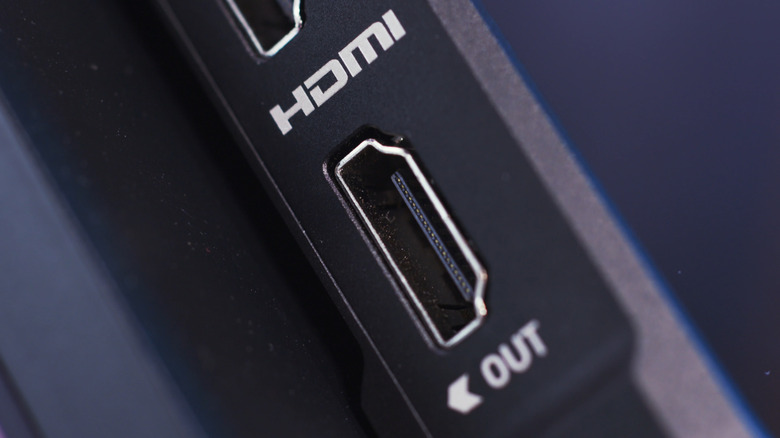 USB cable TV port
