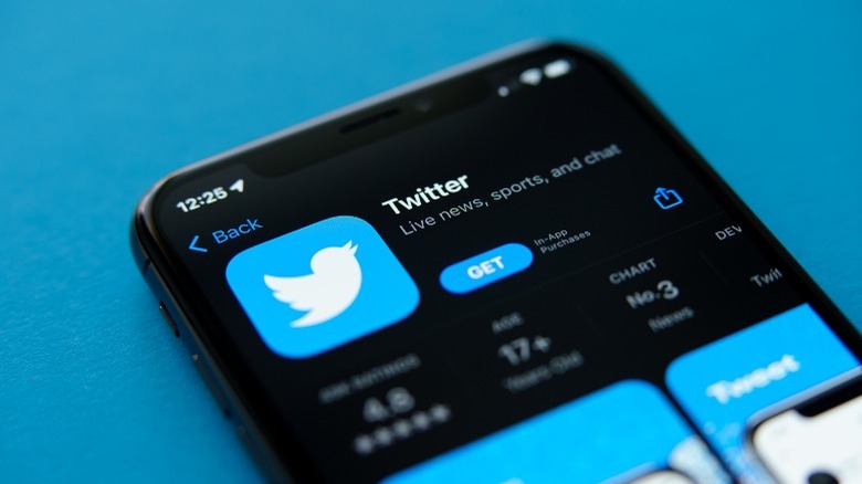twitter iOS app store page