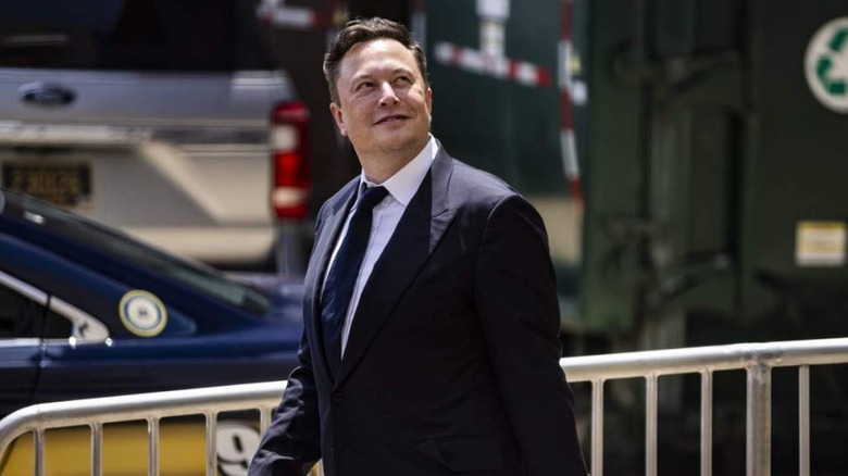 Elon Musk in suit