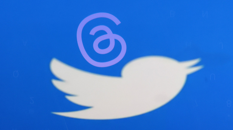 Rendition of Twitter and Threads 