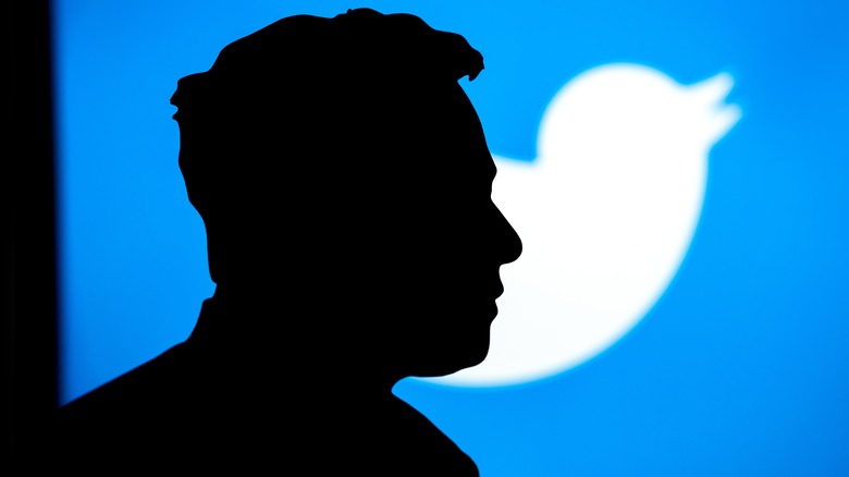 Elon Musk and Twitter logo