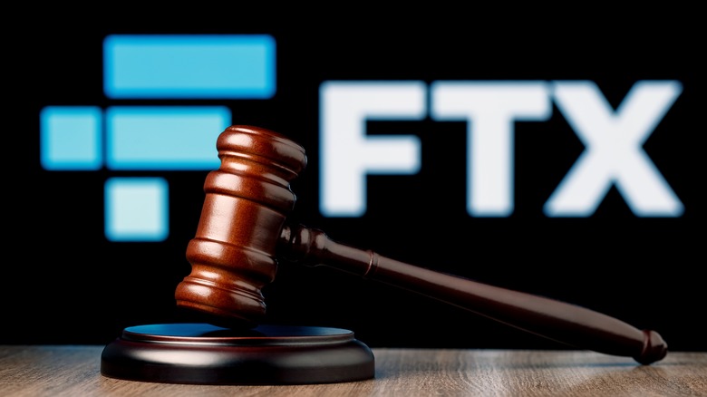 FTX logo judge gavel