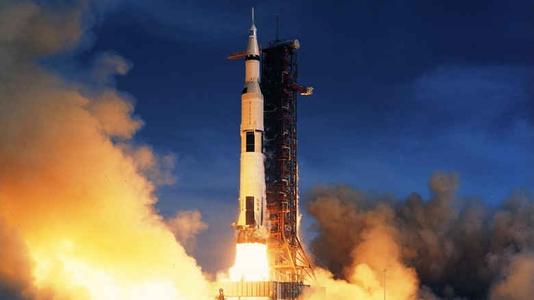 saturn v rocket launch nasa