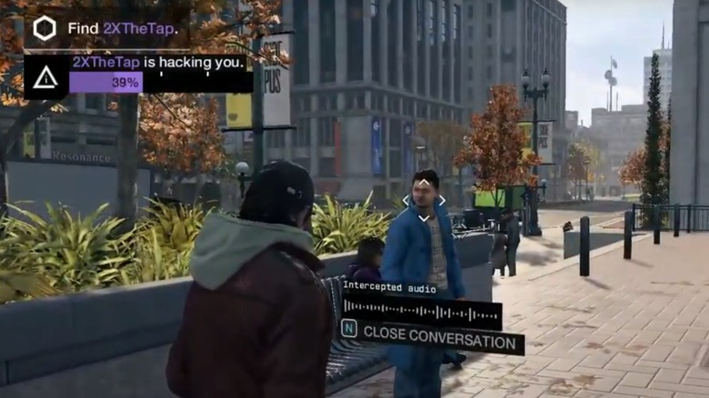 WatchDogs gameplay screenshot person hacking