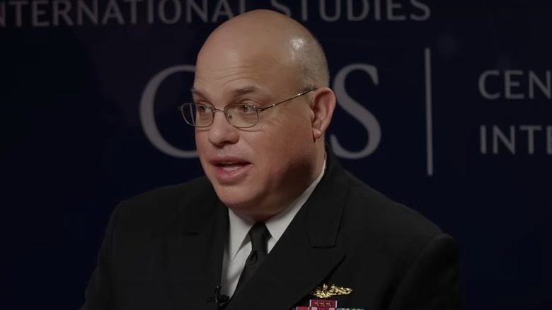 Rear Admiral Michael Mattis gives a talk on the maritime lessons of the Black Sea Conflict at the Center for Strategic and International Studies.