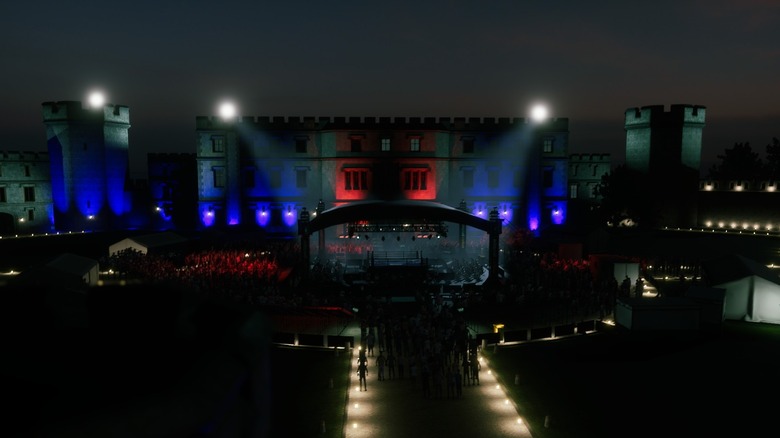 The outdoor venue on Unisputed