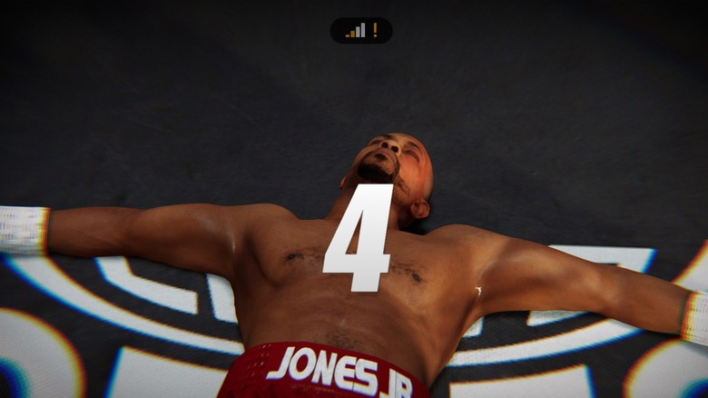 Roy Jones Jr on the floor