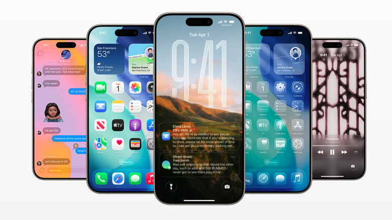 iPhones featuring iOS 26