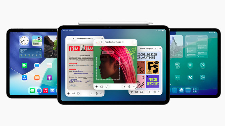 iPads featuring iOS 26