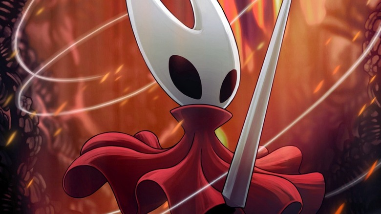 Hornet ready to attack in Hollow Knight: Silksong