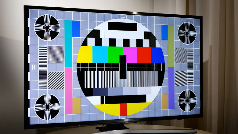 TV calibration screen