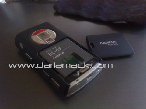 Nokia N95-3 with new battery pack