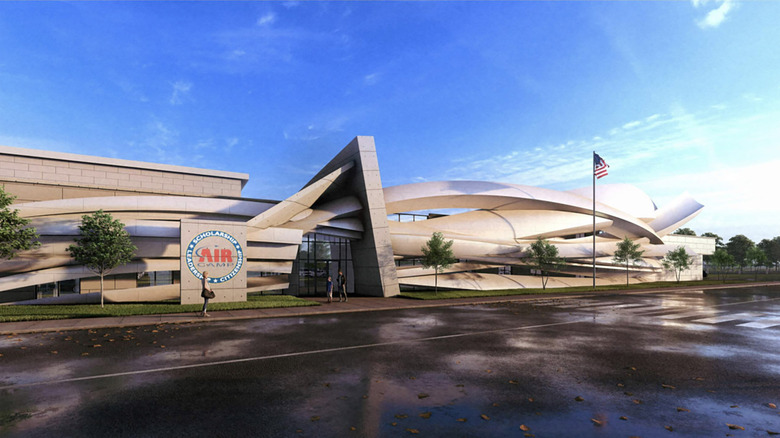 Ground-level rendering of new Air Camp USA facility