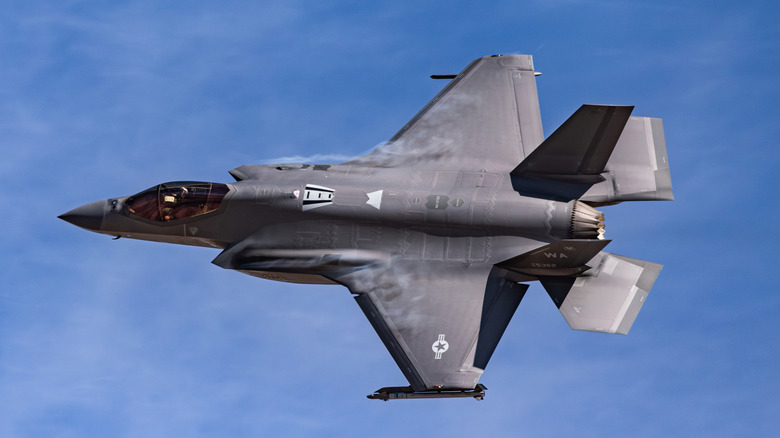 F-35 Lightning II jet flying