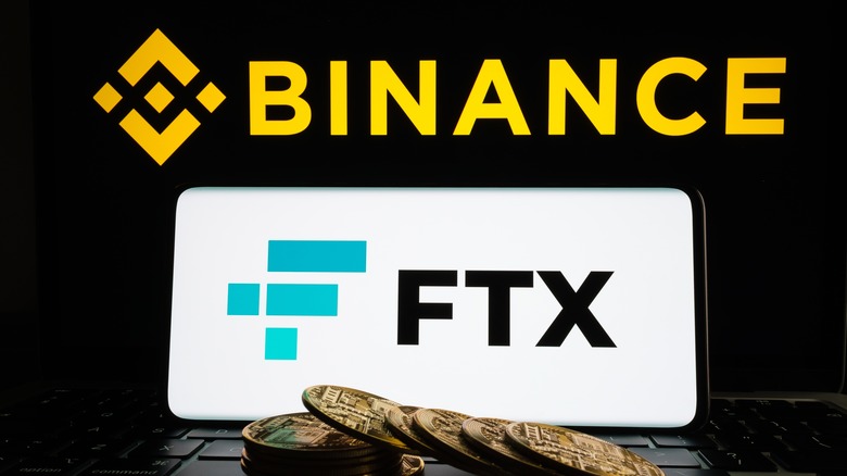 Binance and FTX logos