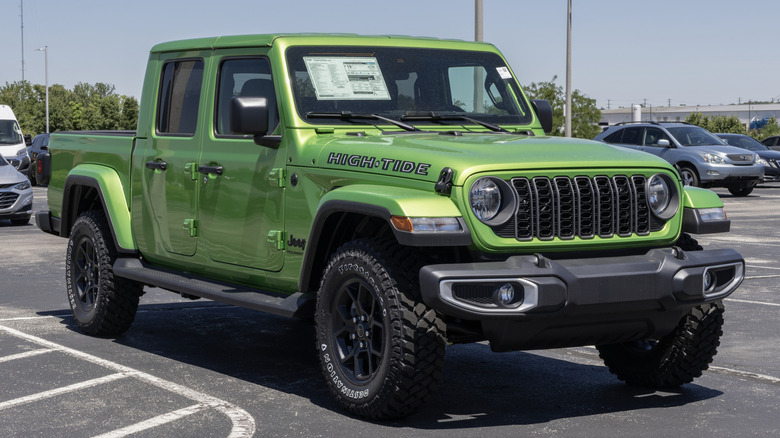 A Jeep Gladiator parked in a lot.