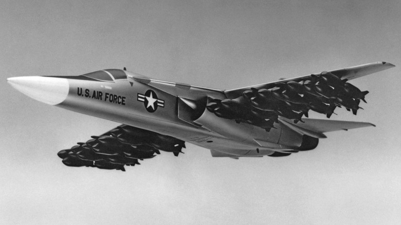 General Dynamic F-111 Aardvark loaded with bombs