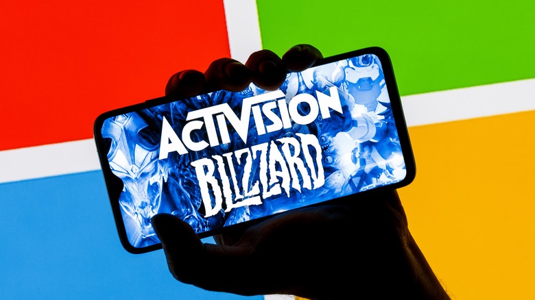 Activison Blizzard phone screen