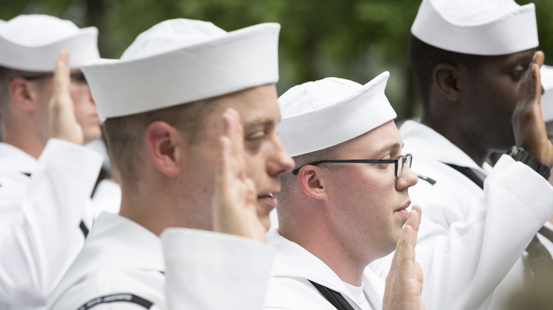 US Navy oath swearing