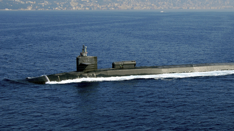 The Ohio-class guided-missile submarine USS Georgia