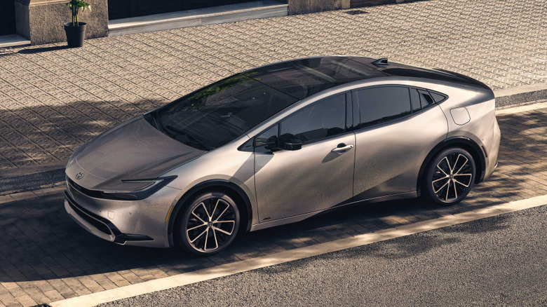 2023 Toyota Prius parked at the roadside