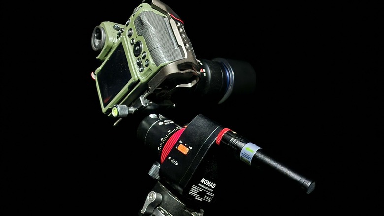 A Move Shoot Move Nomad on a tripod with the Nikon Z8.