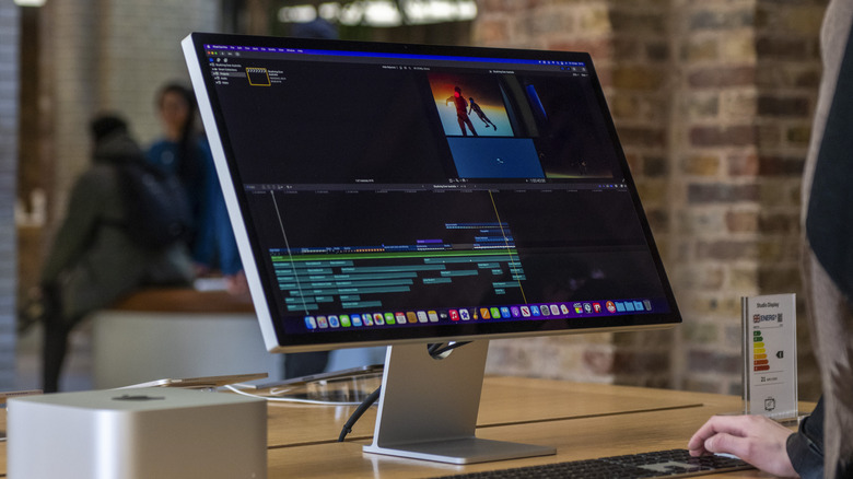 Apple Studio Display in use
