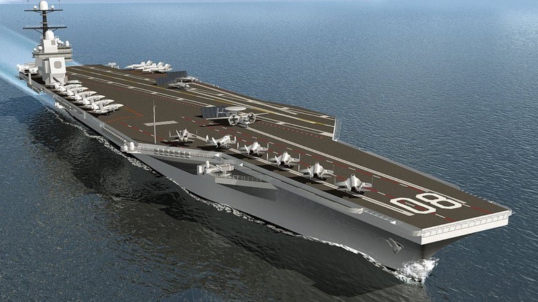 An artist's rendering of the USS Enterprise (CVN-80)