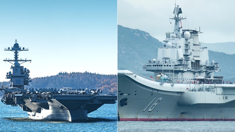 USS Gerald R. Ford and Liaoning