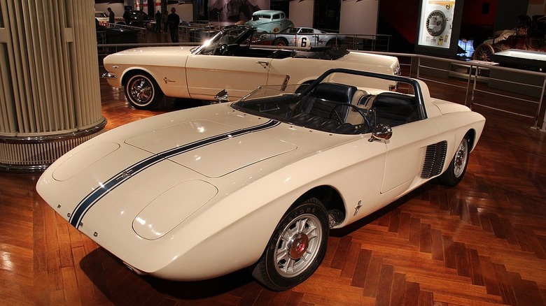 White Mustang I concept at museum