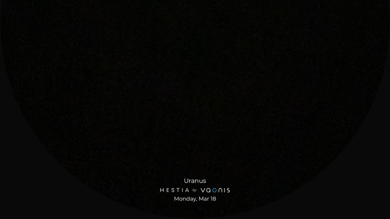 Hesita pointed at Uranus