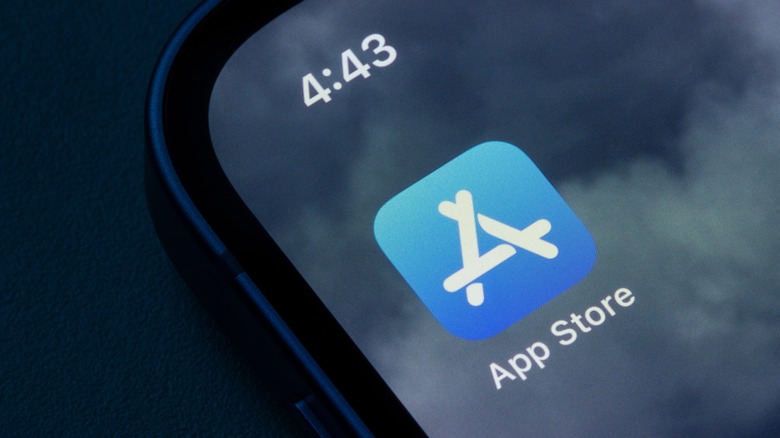 Apple App Store icon on iPhone