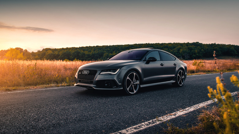 Audi car on the road