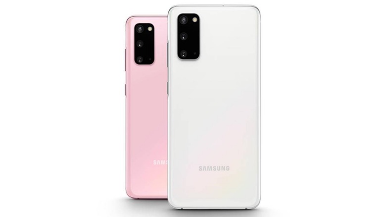 Two Samsung Galaxy S20 5G UW smartphones