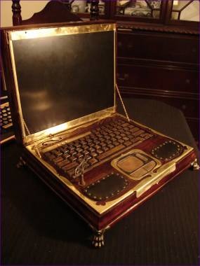 Steampunk laptop